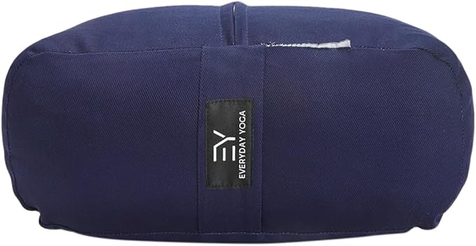 Everyday Yoga Premium Bolster, Meditation Pillow, Super Soft & Lightweight with Carry Handle - Firm Support for Restorative Yoga, Multi-color