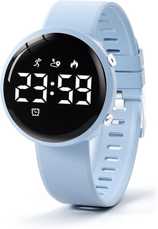 Fitness Tracker Watch with Step Counter Calorie Waterproof Pedometer Vibrating Alarm Digital Watches for Men Women Running Walking Workouts(NO APP)