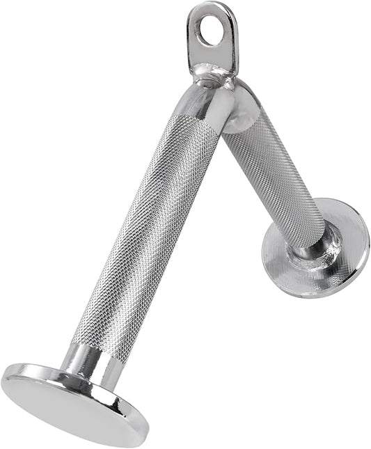 V-Shaped Bar Straight Rotating Bar Curl LAT Pull Down Bar D Handle Double D Row Handle LAT Pulldown Attachments Cable Machine Attachment for Home Gym