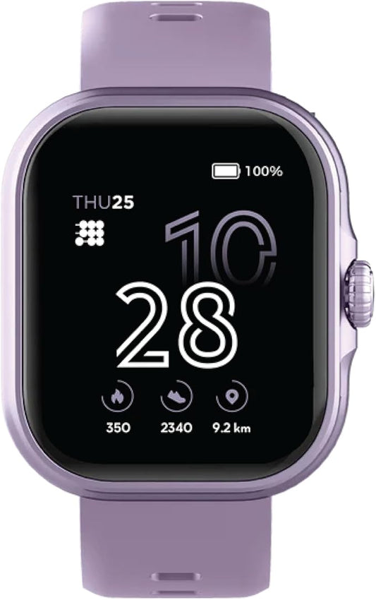 Cubitt Viva Smartwatch/Fitness Tracker with 1.84" Touch AMOLED Screen, Bluetooth Calling, 60+ Sports, Blood Oxygen, Heart Rate, Stress and Sleep Monitor, Waterproof, Step Counter for Men and Women