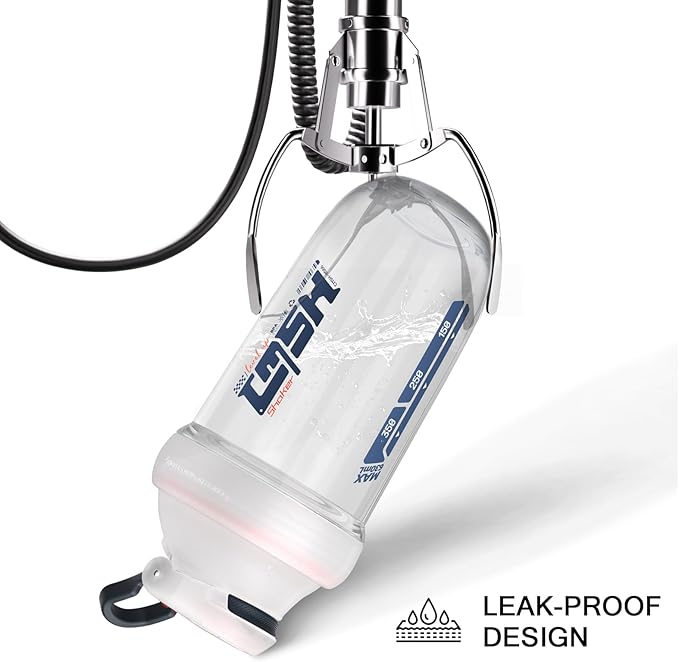 20 oz protein shaker bottle, TRITAN Plastic, BPA/BPS Free Whey Protein Drink Cups for Pre-Workout and Gym, Blender Shaker for Blending Protein Shakes, Overnight Oats and Smoothies (white)