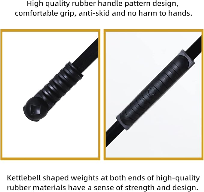 Elastic Fitness Stick Elastic Bar Body Exercise Bar Muscle Training for Exercise Tremor Stick Shoulder Rehabilitation Physical Therapy, Aerobics,Body Shaping Home Gym Yoga, Pilates