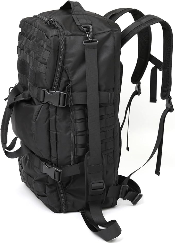 Gym Backpack for Men Sports Duffel Bag Gym Bags Travel Backpack with Three Ways of Carrying (BLACK-60L)