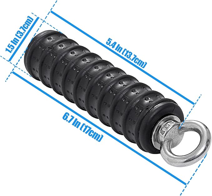 Ergonomic Tricep Rope Pulldown Attachments, Upgraded 27 32 40 & 47 Inch Extra Long Triceps Rope Cable Attachments for Gym, LAT Pull Down Bar for Cable Machine, Tricep Workout Cable Attachments