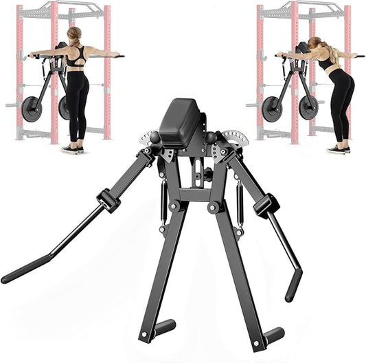 Mikolo Lateral Raise Attachment, Multi-Functional Lateral Raise & Chest Fly Machine, Power Rack Cage Attachment with 1" Holes for Chest & Shoulders, Upper Body Strength Training Machine for Home Gym