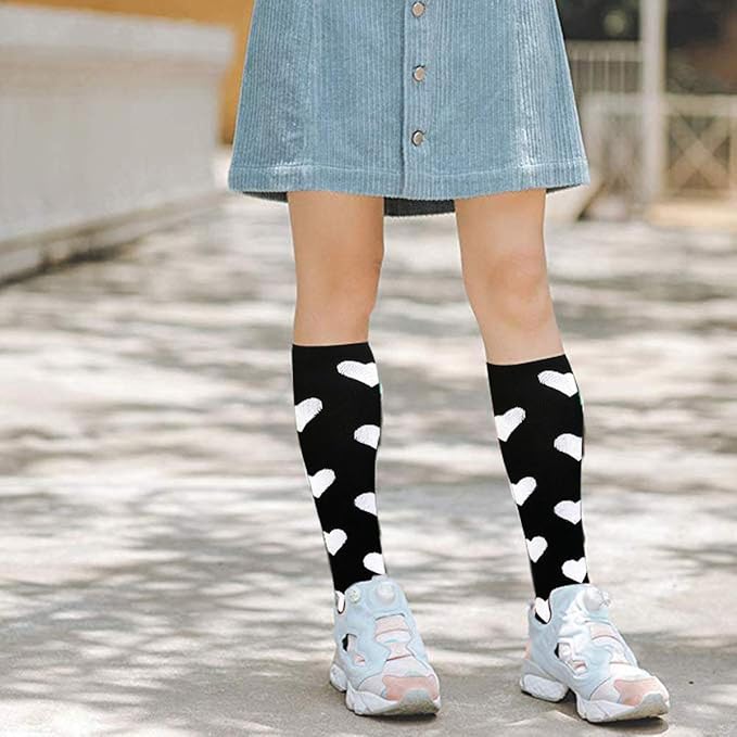 Graduated Compression Socks for Women&Men 20-30mmhg Knee High Socks Travel Hiking Running Stocking