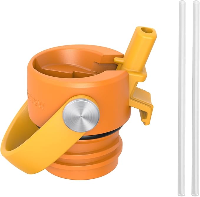 Super Sparrow Insulated Water Bottle - 17 Oz / 25 Oz / 32 Oz - Standard Mouth FlipFlow Flask - BPA Free, Leak Proof Drink Bottle- Ergonomic Straw Water Bottles for Work, Gym, Travel, Sports