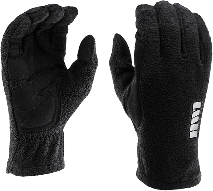 FG Quick Fit Touchscreen Fleece Glove Contour Fit, Abrasion-Resistant Palms for Multi-Sport, Cycling, Driving
