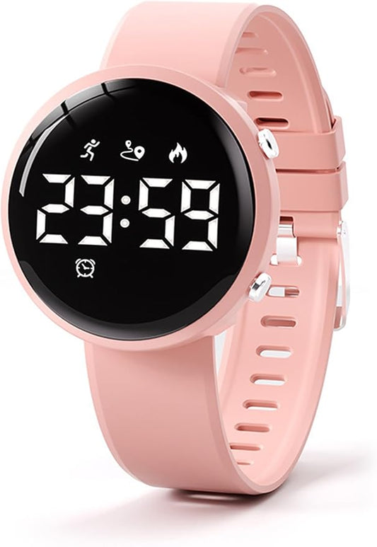 Fitness Tracker Watch with Step Counter Calorie Waterproof Pedometer Vibrating Alarm Digital Watches for Men Women Running Walking Workouts(NO APP)