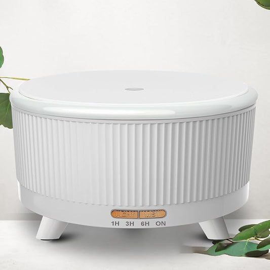 Essential Oil Diffusers for Home 500ml,Aromatherapy Diffusers for Essential Oils Large Room with 7 Colors Lights & 3 Mist Mode Waterless Auto Off,Cool Mist Humidifiers for Decor S-White