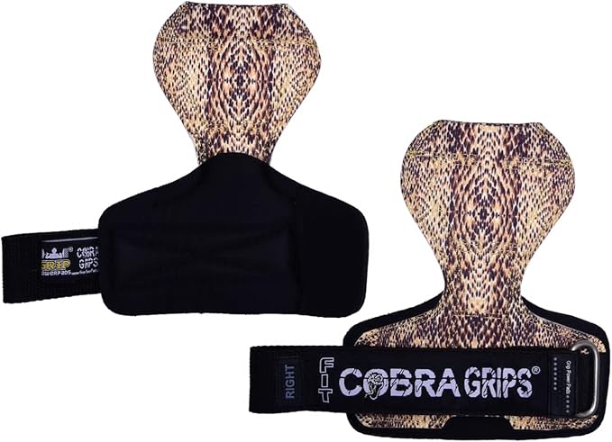 Cobra Grips PRO Weight Lifting Gloves Heavy Duty Straps Alternative Power Lifting Hooks for Deadlifts Adjustable Neoprene Padded Wrist Support Bodybuilding