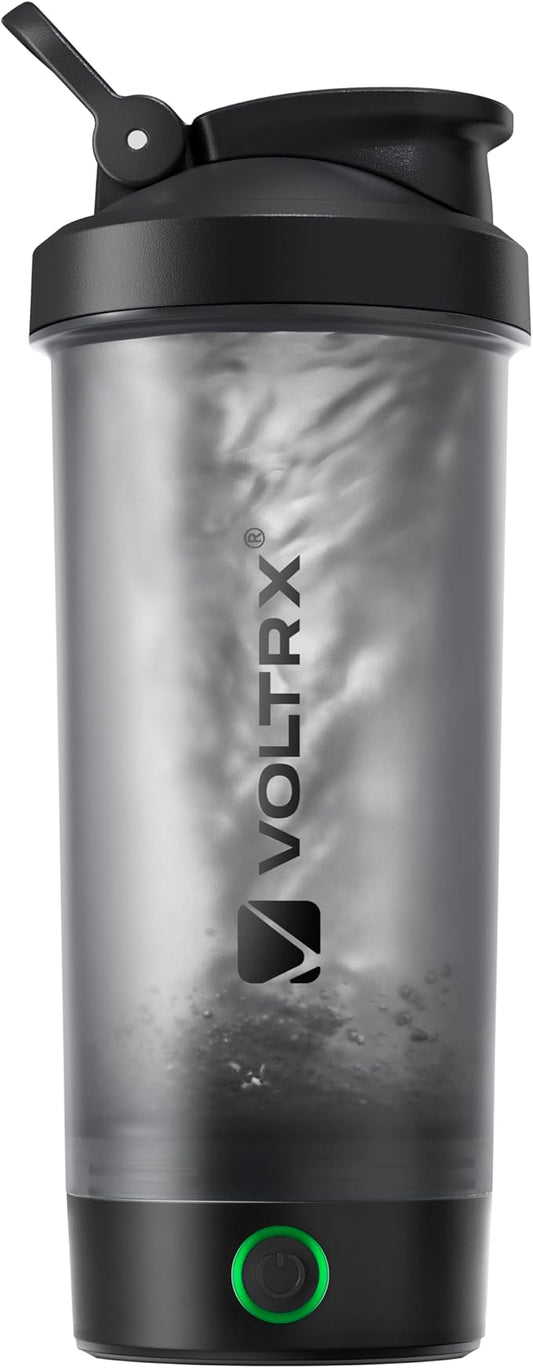 VOLTRX Protein Shaker Bottle, Merger USB C Rechargeable Electric Protein Shake Mixer, Shaker Cups for Protein Shakes and Meal Replacement Shakes, BPA Free, 24oz