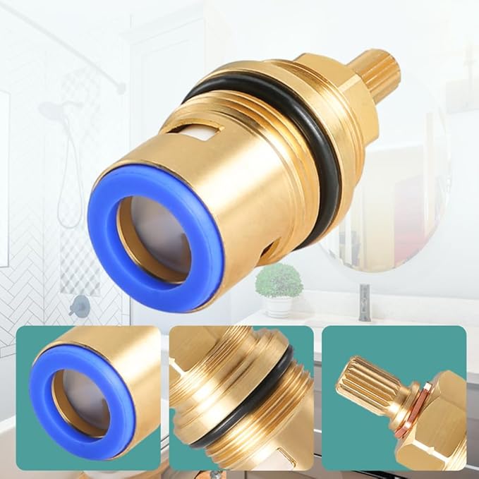 2Pack Ceramic Cartridge for Grohe 45887000 45888000, Faucet Cartridges Replacement Parts, Bathroom Faucet Cartridge Replacement, Cold and Hot Water for Ceramic Cartridges