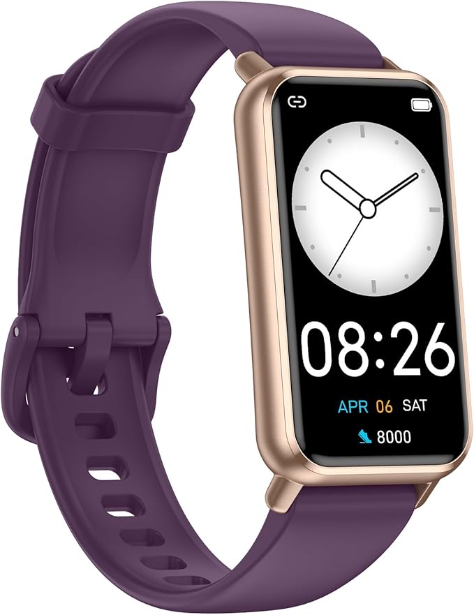 Long Battery Pedometer Watch 14 Days Battery Life, Slim Design No App/Phone Required Fitness Tracker, 50 Meters Waterproof Smart Watch, Heart Rate & Blood Oxygen Monitor Step Counter for Men Women