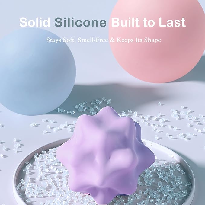 Massage Lacrosse Balls for Yoga and Myofascial Release - Deep Tissue Massage,Trigger Point Therapy and Foot Plantar Fasciitis,Muscle Knots,Relieving Muscle Pain,Muscle Soreness Balls