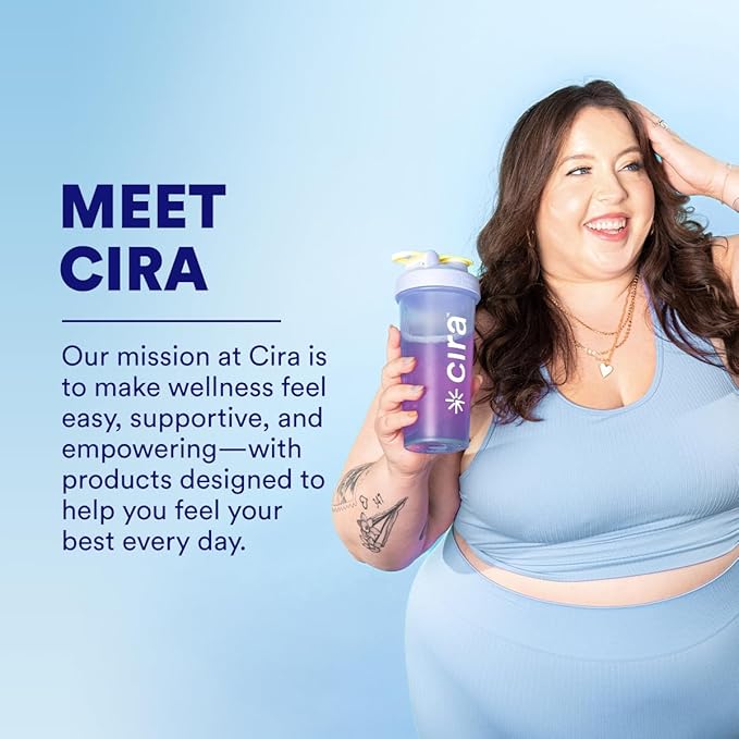 Cira Hydration Stick Packs x Alicia McCarvell Electrolyte Powder & Drink Mix for On-The-Go Dehydration Relief & Recovery - Self Love Lemonade, 20 Servings