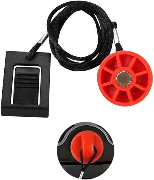 Universal Treadmill Magnet Safety Key Set - Round Magnet Clip Safety Switch Lanyard - Exercise Equipment Replacement Part 208603 for Treadmills Works with Weslo Pro-Form 495PI