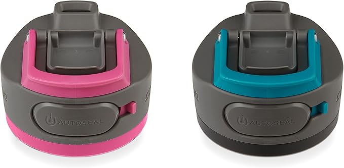 Contigo Cortland Chill 2.0 Vacuum-Insulated Stainless Steel Water Bottle Spill-Proof Lid Preserves Temperature for Hours 24oz 2-Pack Juniper & Dragonfruit Ideal for Travel and Daily Use