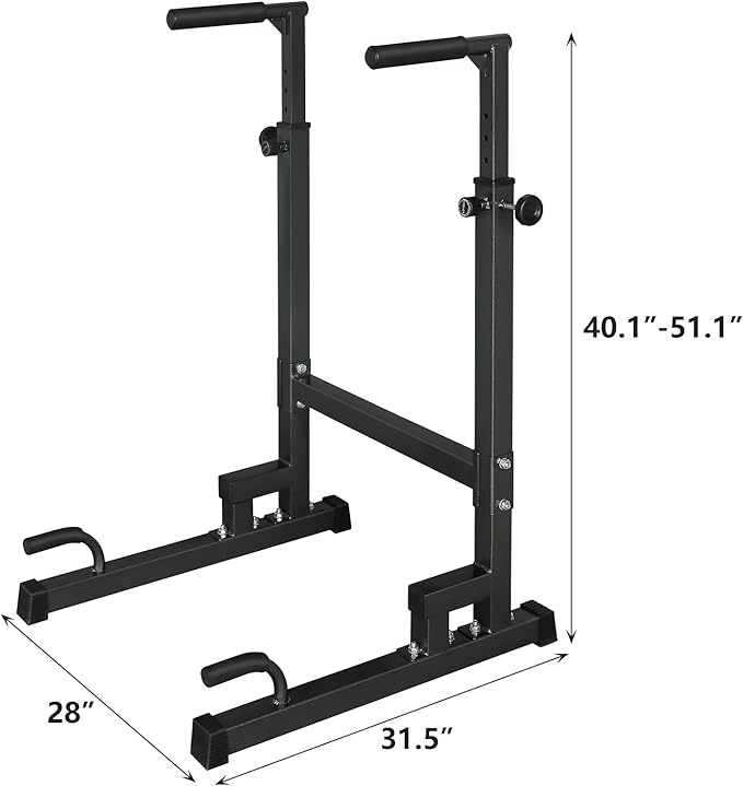 Dip Stand parallel bars, 550 lb capacity heavy-duty dip bar push-ups with foam handles for home or gym fitness exercises