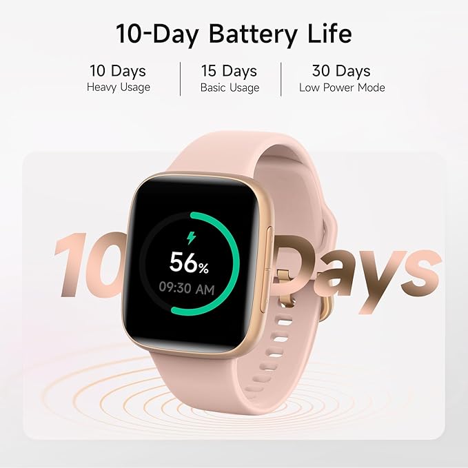 Smart Watch for Women, 1.85" AMOLED Screen Smartwatch Compatible iPhone/Samsung/Android (Answer/Make Call), 100+ Sport Modes Fitness Tracker with Heart Rate/SpO2/Sleep Monitor 3ATM Waterproof