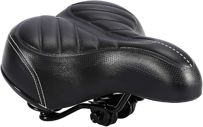 Bike Saddles, Outdoor Mountain MTB Road Bike Wide Big Bum Bike Cushion Pad Gel Cruiser Extra Comfort Sporty Soft Pad Saddle Cover Cushion Seat