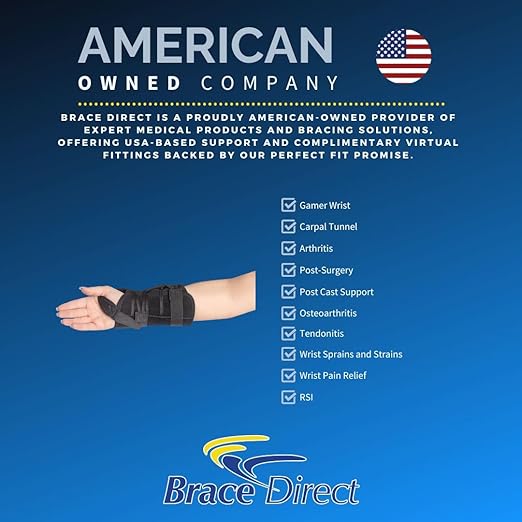 Gaming Wrist Support Brace for Men and Women, Adjustable Wrist Splint for Video Game and Computer Injury- Pain Relief for Gamer’s Wrist, RSI, Carpal Tunnel, Tendonitis