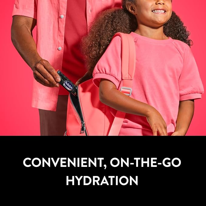 Pedialyte AdvancedCare Plus Electrolyte Powder, Has 33% More Electrolytes and PreActiv Prebiotics, Hydration Station Variety, 80 Powder Packets
