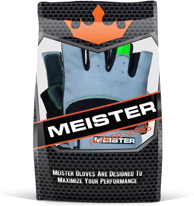 Meister Wrist Wrap Weight Lifting Gloves w/Gel Padding