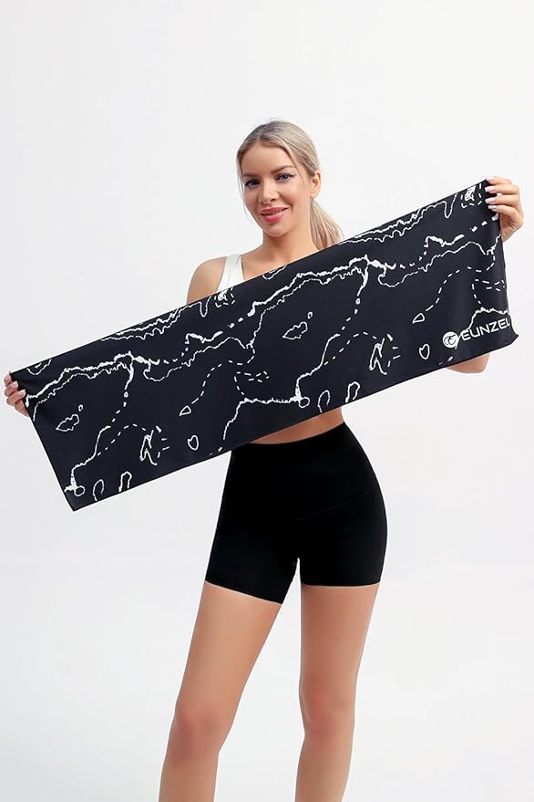 Cooling Towel, Ice Towel for Neck, Soft Microfiber Chilly Towel Stay Cool for Sports, Yoga, Running, Gym, Workout, Biking, Camping & Outdoor Activities 40"x12"