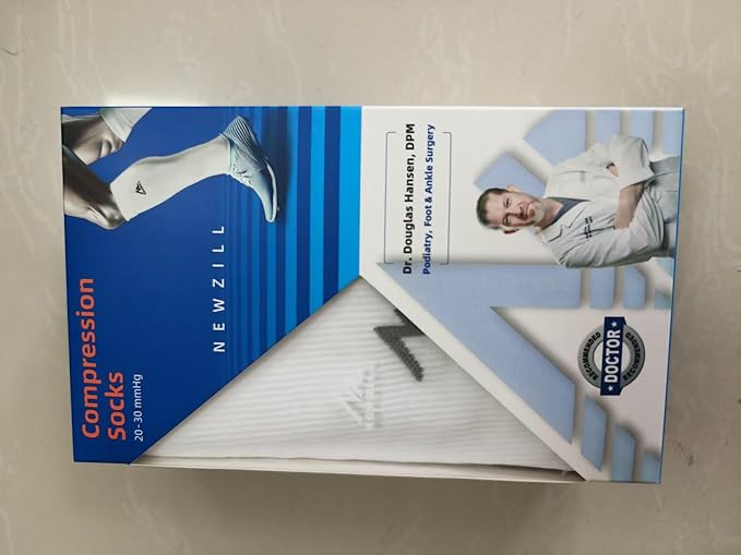 NEWZILL Medical Compression Socks for Women & Men Circulation 20-30 mmHg, Best Support for Running Athletic Cycling Nursing Travel Work and Fitness