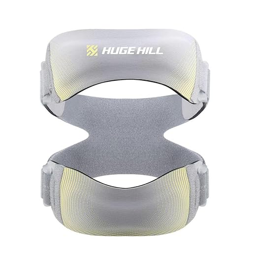 Knee Brace for Running & Basketball – Adjustable Compression Support with Patella Strap – Breathable Knee Sleeve for Men & Women (Gray)