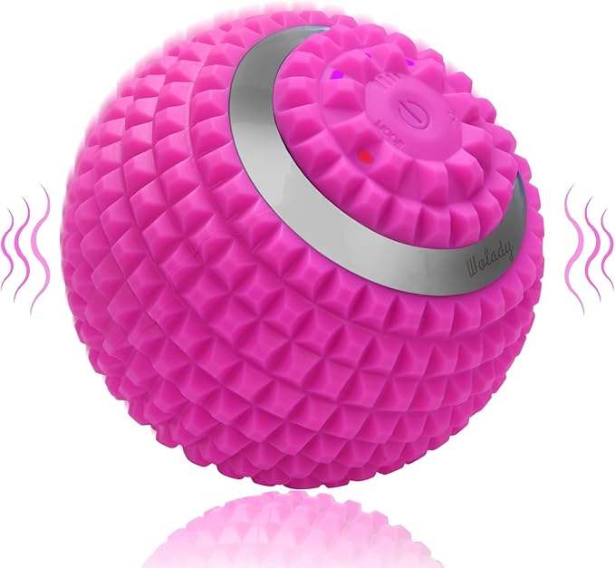 Massage Ball Vibrating Massage Ball Relieving Muscle Tension Pain & Pressure, 4-Speed High-Intensity Roller Electric Rechargeable Washable