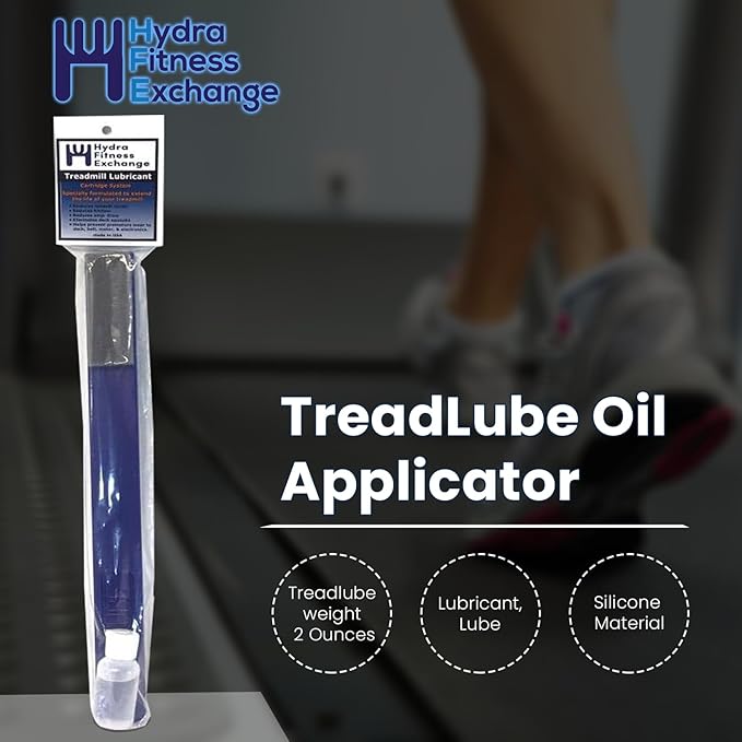 Hydra TreadLube Treadmill Walking Belt Lubricating Kit 100% Spirit Sole Fitness Silicone lube Tread Lube with 16" Applicator Reduces Friction Works with Most Treadmill