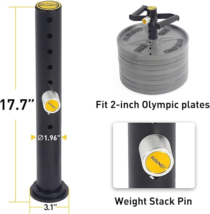 Adjustable kettlebell Handle, Heavy Duty Kettlebell Handle for Plates, Loading Pin with D-bar, Double D-bar and T-bar for Olympic Weight Plates, Hold Up 200lbs.