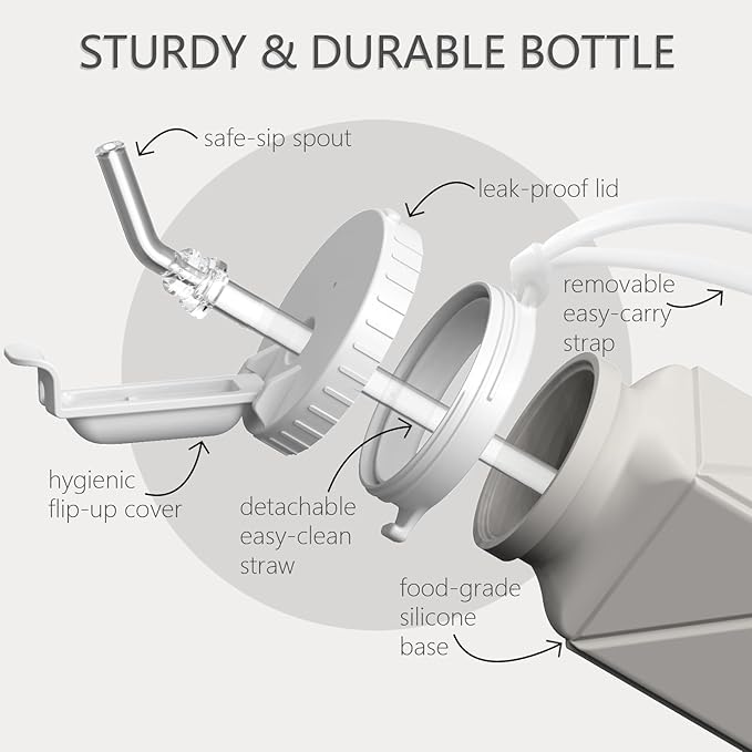 Collapsible Water Bottles 20.6oz 2 Pack, Silicone Foldable Portable Travel Water Bottle, Lightweight Reusable Leakproof for Travel Camping Hiking Cycling Yoga Sports Outdoor (Pink+Starlight)