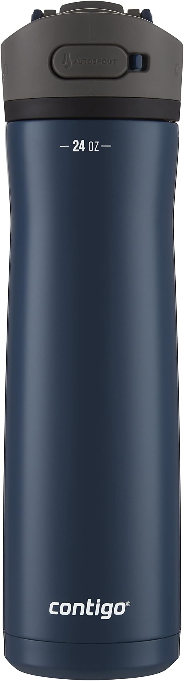Contigo Ashland 2.0 Leak-Proof Water Bottle with Lid Lock and Angled Straw, Dishwasher Safe, Interchangeable Lid, 24oz, Blueberry