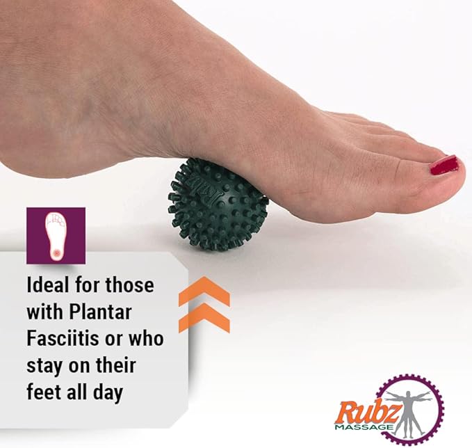 Due North Foot Rubz Hand & Back Massage Ball - Relieve Pain from Plantar Fasciitis, Tight Muscles & Sore Feet - Massage Tool