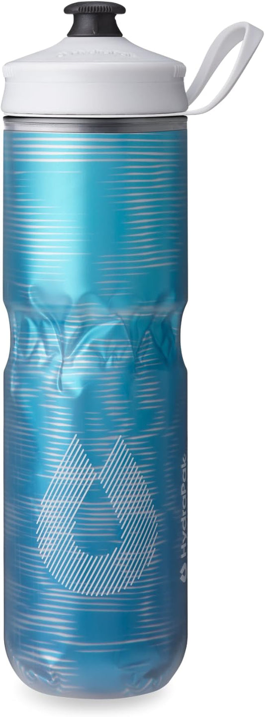 HydraPak | Polar Bottle - Polar Sport Insulated Water Bottle - BPA-Free, Sport & Bike Squeeze Bottle with Handle (Pulse Blue, 700ml / 24oz)