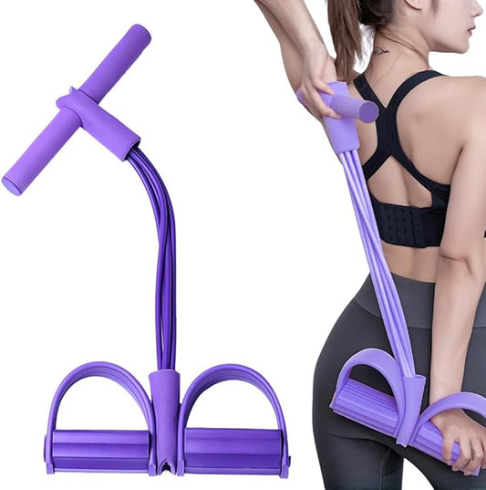 21 Fitness Resistance Bands-4 Tube Pedal, Stretch Bands for Exercise Sit Up Exercise Equipment Slimming, Stretching Bands, Leg Stretching Slimming Training, Stretching Workout Fitness Bands