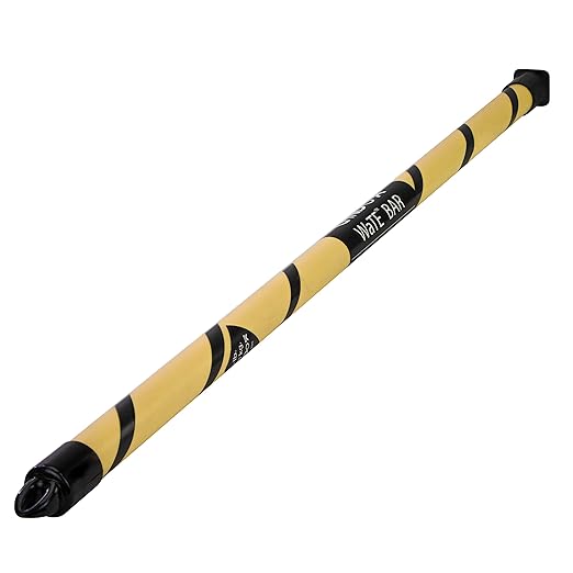 CanDo Slim WaTE Bar 1.5lb Tan, Total Body Workout Weighted Exercise Bar for Strength Training, Toning, and Physical Therapy