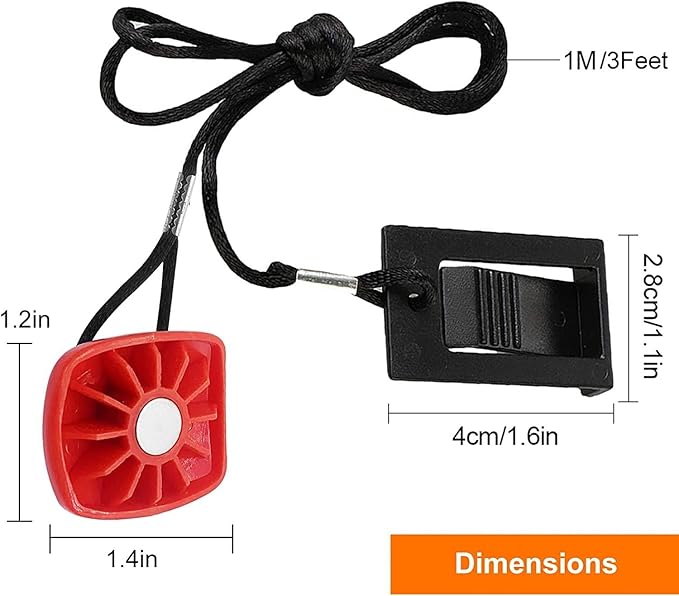 Treadmill Magnet Safety Key for Proform Image Weslo Reebok Epic Golds Gym Freemotion and Healthrider Treadmills