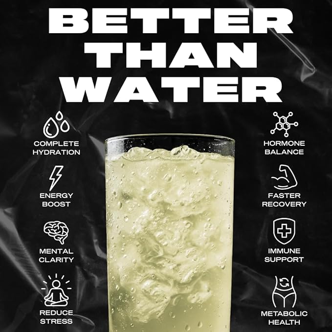 Electrolyte & Vitamin Supplement Powder, Drink Mix with B12, L-Theanine, D3, K2, Zinc, Magnesium, Potassium, Supports Calm Focus & Energy, Lemon Lime, 15 Pack