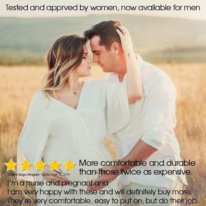 Cotton Compression Socks for Women & Men. 15-20 mmHg Support Knee-High Charcoal Gray X/L