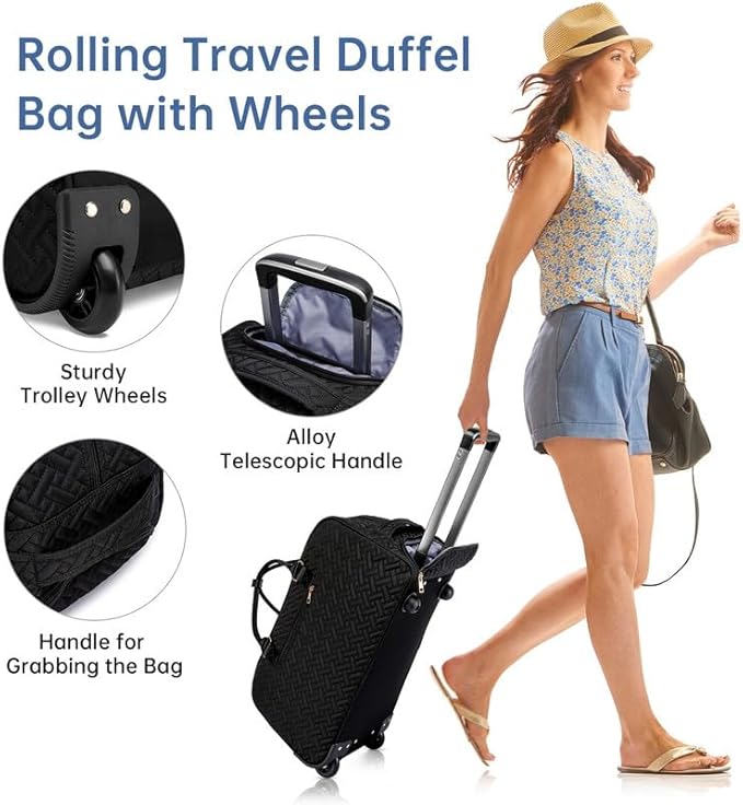 Duffle Bag for Travel, Weekender Bag with Shoe Compartment, Carry On Overnight Bag for Women with Toiletry Bag, Gym Bag with Wet Pocket, Hospital Bags for Labor and Delivery Beige