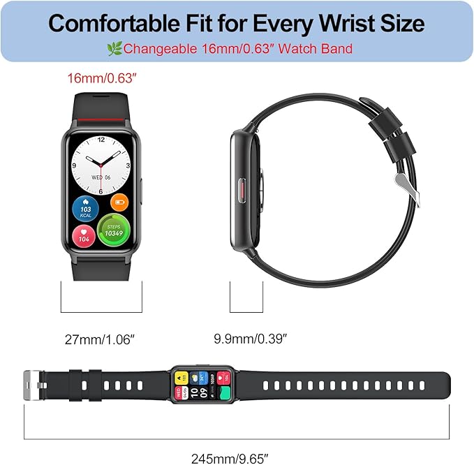 Smart Watch for Men, Fitness Tracker (Answer/Make Calls), with 1.47″ AMOLED Always-On Display, 24/7 Heart Rate, Sleep Tracking, 110+ Sport Modes, Custom Watch Faces,Compatible with Android&iPhone, A1