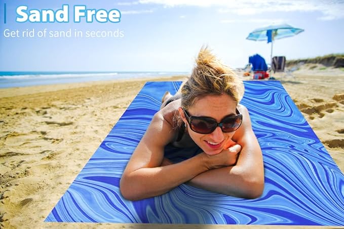 2 Pack Microfiber Thin Beach Towel Lightweight 71x32 Oversized Extra Large Sand Free Towels Quick Dry for Travel Pool Yoga Gym Sports Beach Accessories Vacation Essential Gift