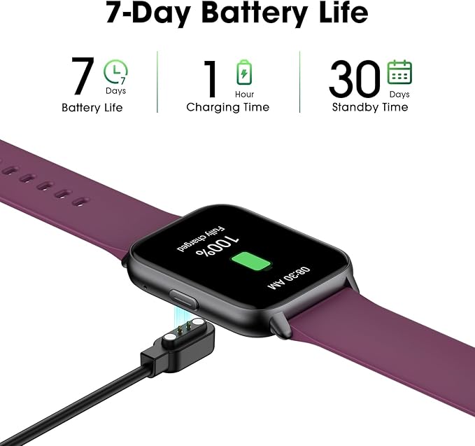 EURANS Smart Watch No App/Phone Required, Long Battery Life Fitness Tracker Watch,HD Screen, Waterproof Activity Tracker with Step Counter for Walking, Pedometer, Calories Tracker for Men Women