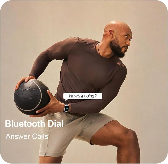 Fila Smart Watch, 2.01" Smartwatch for Men Women (Answer/Make Call), Fitness Tracker with 100+ Sport Modes, IP67 Waterproof, Heart Rate/Sleep Monitor, Pedometer, Activity Tracker for Android iOS