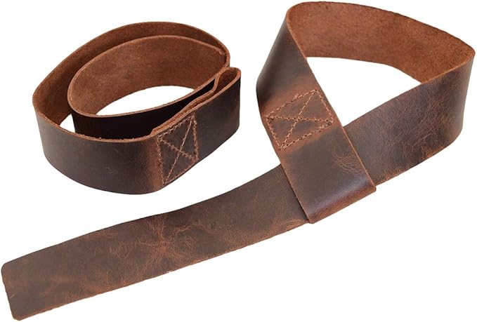 Hide & Drink, Set of 2 Lifting Wrist Straps, Bodybuilding, Sports, Gym, Fitness, Accessories, Strenght Training, Full Grain Leather, Handmade
