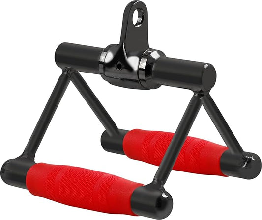 V-shaped Bar Straight Rotating Bar Curl LAT Pull Down Bar D Handle Double D Row Handle With PU Grip Environmentally Odorless, Lat Pulldown Attachments Cable Machine Attachment for Home Gym